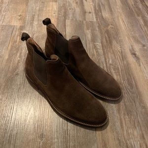 Brown Suede Chelsea Boots